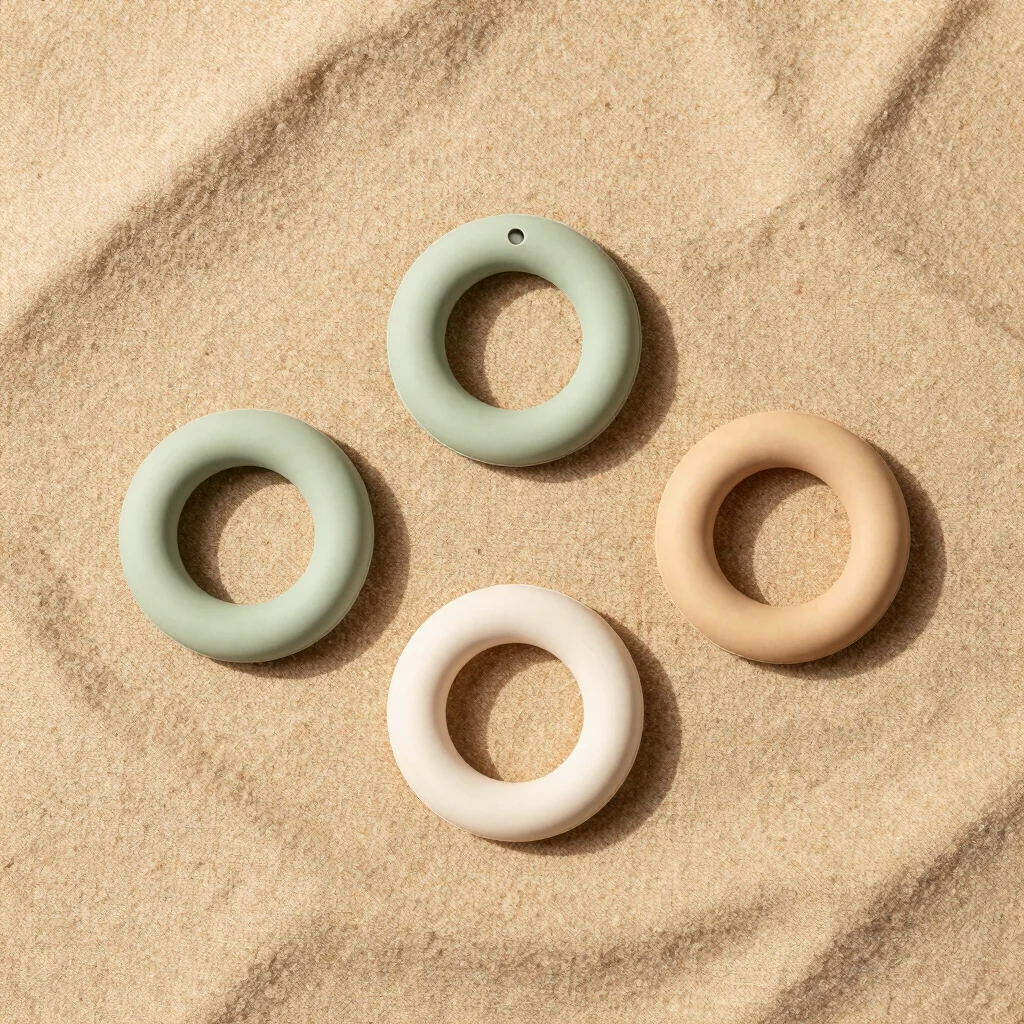 Gentle Silicone Teething Ring Set