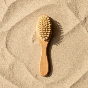 Natural Wooden Goat Hair Baby Brush Set